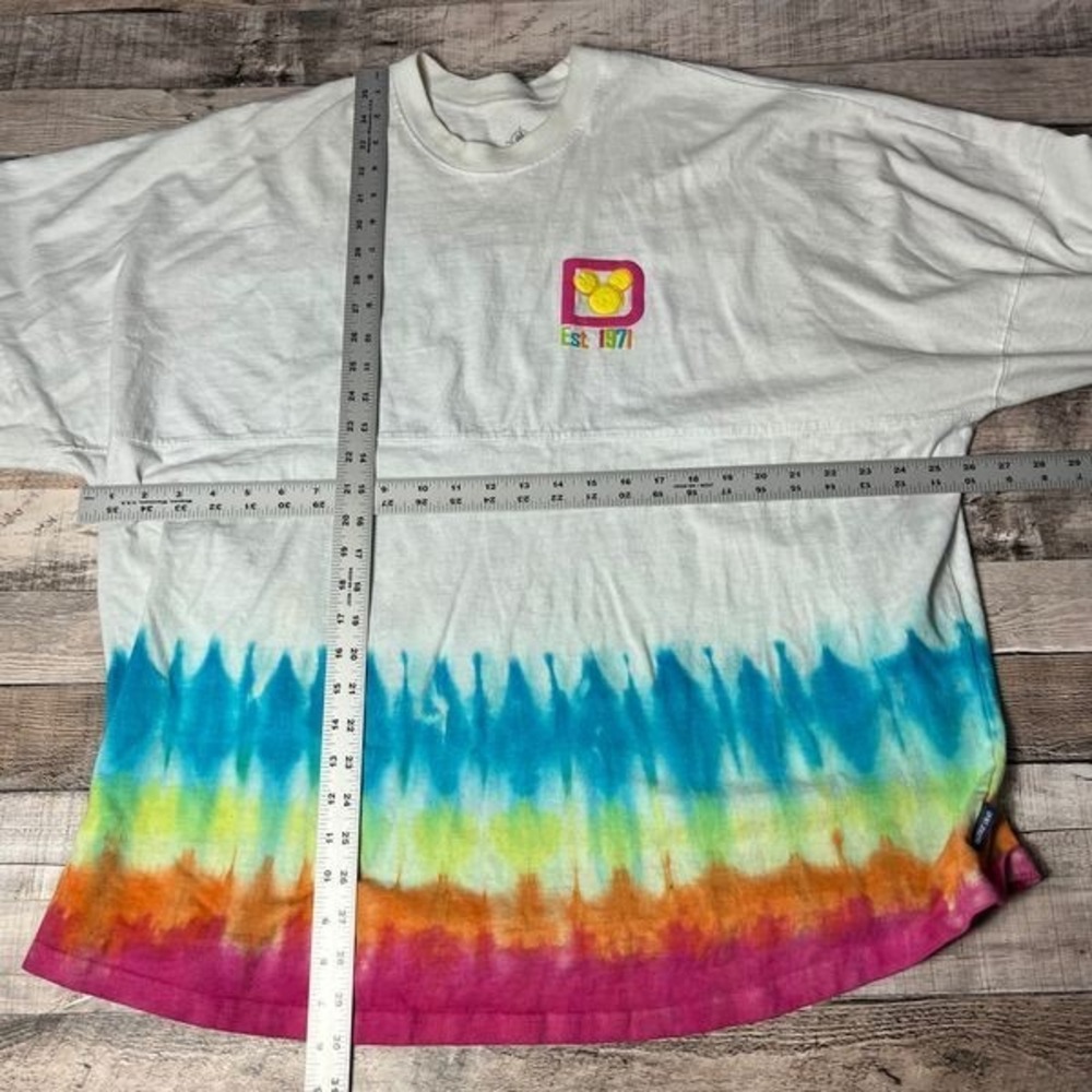 Disney Spirit Jersey Adult 2XL Rainbow Tie Dye Walt Disney World Mickey Head - Picture 4 of 7